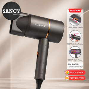 SANCY Electric Small Hair Dryer Powerful High Speed Fast Drying Lightweight Pengering Rambut Kecil Kuasa Tinggi - Fulfilled by SANCY