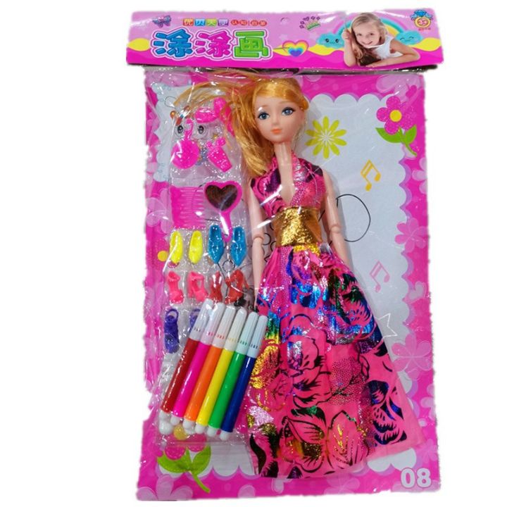 Tô màu công chúa barbie lộng lẫy - Trang Tô Màu Cho Bé