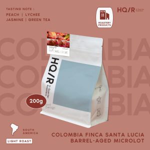HQ/R เมล็ดกาแฟคั่วอ่อน Colombia Finca Santa Lucia Barrel-Aged Microlot (Peachy)