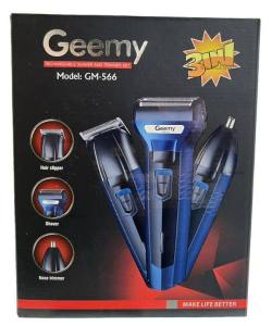 G.eemy Original Gm566 Rechargeable Professional 3 In 1 Hair Trimmer Clipper Cutter Shaver Nose Trimmer Ready Stock