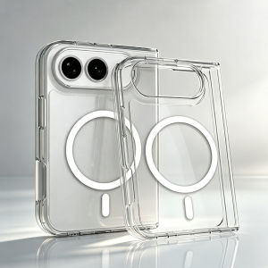 Original Transparent Shockproof Acrylic Case For iPhone Duo For Magsafe Wireless Charge Anti-Yellowing Clear Hard Cover