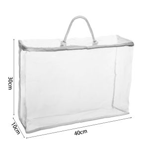 【♡Lovely girls house♡】PVC Transparent Storage Bag Waterproof Quilt Storage Bag Moving Packing Bag Blanket Storage