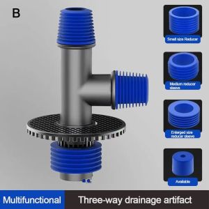 Kebidumei Universal Drain Connector Washing Machine Drain Carpet Drains Special Dishwasher Connector Sewer Washroom Accessories Adapter