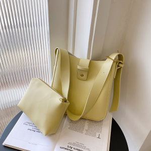 Tas Bahu  Cewek Kulit Pu Set 2in1 Import 62302 2302