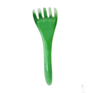 HAPPY DROPS SPA Relax Stress Release Massage Hair Brush Scalp Massager Gua Sha Scraper Body Pressure Massage Chinese Scraping Stick Five Finger Scratcher Head Massage Comb Five-claw Comb