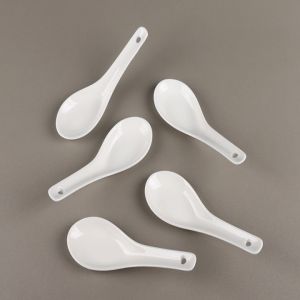 Muỗng ăn cơm súp  cháo  yến độ dài 12.7cm chất liệu gốm sứ cao cấp