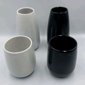 แจกัน แจกพื้น แจกพื้นดอกไม้ แจกพื้นเซรามิค แจกพื้นสีขาว แจกพื้นสีดำ แจกพื้นจัดดอกไม้ แจกพื้นทรงมะละกอ บรรจุ 1 ใบ