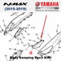 Cover Body Bodi Samping Cover Side Kecil Kiri Nmax N Max Old Asli Yamaha Surabaya. 