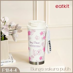 Eatkit Tumbler Stainless Steel SUS 316 500ml Termos Kopi Gelas Vacum Tahan Panas Dingin Botol Minum