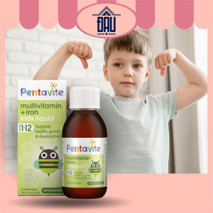 Vitamin tổng hợp và sắt cho bé Pentavite Multivitamin + Iron Kids Liquid 200ml - Xuất xứ Úc