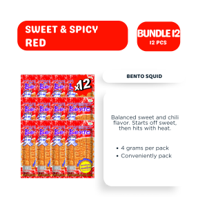 (HALAL) Bento Squid Snack – Thai Seafood Snack 4g | 12 pcs | 7 Flavours Available