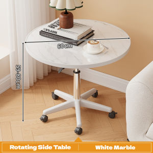 LALA Coffee Table With Pulley Adjustable Lifting Table Mobile Convenient Sofa Side Table Multifunctional Roda Meja Lift Boleh Laras Meja Sofa 可移动升降茶几