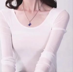 8 Colors Size S-4XL Colorful Mesh O Neck T Shirt Women Perspective Long Sleeve O-Neck Female Bottoming Blouses Full Sleeve Tops
