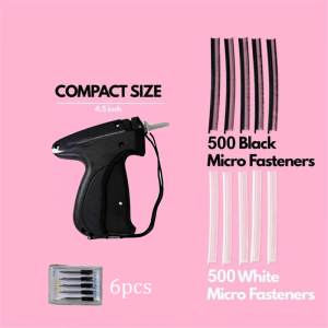 Clothing Stitchy Micro Stitch Gun Price Tag Gun Set with 6 Needles & 1000pcs Barbs Fasteners