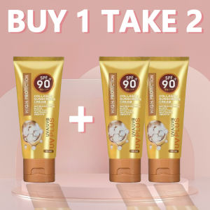 【BUY 1 TAKE 2】Original Collage sunscreen cream SPF 90 UV plus high protection skintone cream