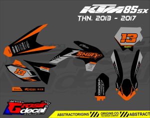 Decal sticker KTM 85 SIXDAY 2013-2017 Dekal stiker KTM 85 SIXDAY Fullbody