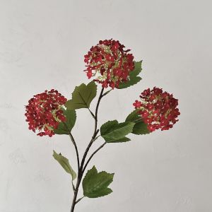 CINDYKHBKJ 3 Heads Artificial Hydrangea Flowers 77cm Real Touch Silk Hydrangea Flowers Fake Floral Props Green Leaves Fake Plants Wedding Decor