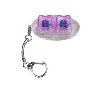 Ergonomic 2-Key Keyboards Keychain Clickers Toy for Office Workers Students Anxiety Reduction