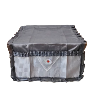 Taplak Alas Kulkas Motif Polos Warna Abu