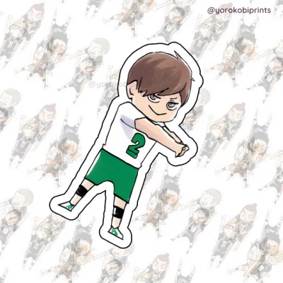 [UPDATED] Haikyuu!! - Karasuno - Chibi - Waterproof Laminated Vinyl Stickers for Aquaflask Tumbler
