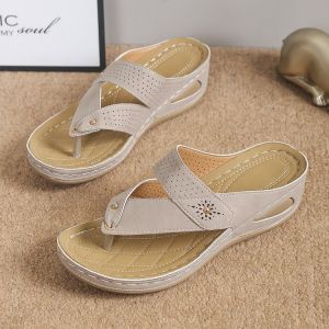 Free Shipping New Summer Fashion Wedge Sandals Beach Flip-Flops Available In Large Sizes Popular And Trendy Styles For Women