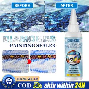 【Local Delivery】 Diamond Painting Sealer Glue DIY 5D Diamond Painting Puzzle Brightener Transparent Glue Quick Drying Hold Shine Effect Sealant LZC-Diamond-Painting-Sealer