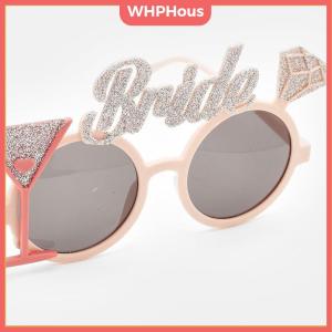 WHPHous Bride & Groom Funny Groom Bride Glasses Bachelor Party Eyeglasses Photo Props Wedding Party Decoration Wedding Supplies