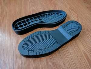 Alas Bawah Sol Sepatu Pantofel Outsole Anti Slip TPR Hitam Theo size 38 sd 44