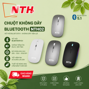 Chuột Không Dây A2 kết nối chip USB 2.4GHz có đèn led với nút nhấn không ồn (Không bluetooth)