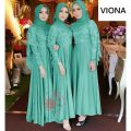 GAMIS MAXI VIONY / MOSCREPE KOMBI BRUKAT TULANG / GOOD QUALITY/ MODEL CAPE. 