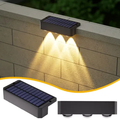 Lampu Solar light outdoor led solar garden wall light for home lampu dinding solar waterproof sensor wall lamp for yard