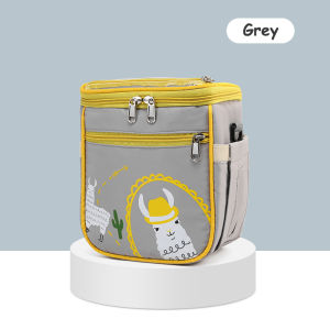 VREN Túi Đựng Tã Cách Nhiệt Giữ Tươi Mới Thời Trang Mới Túi Giữ Nhiệt Bằng Vải Chống Nước Thiết Kế Alpaca 100% Đáng Yêu Của Bình Sữa Cho Bé 0-3Yrs