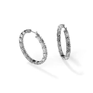 69R Millenia Earrings Large Round Earrings 925 Sterling Silver Earrings Jewelry Swan Earrings Gifts Rhinestone Earrings Dangling Earrings Birthday Gifts Retro Earrings Pearl Earrings Womens Earrings Diamond Earrings