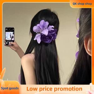 ✨QK shop✨ 1PC Bohemian Vacation Style Flower Hair Clips Fashion Simulation Flower Hairpin For Women Girls Sweet Hair Accessories Gifts