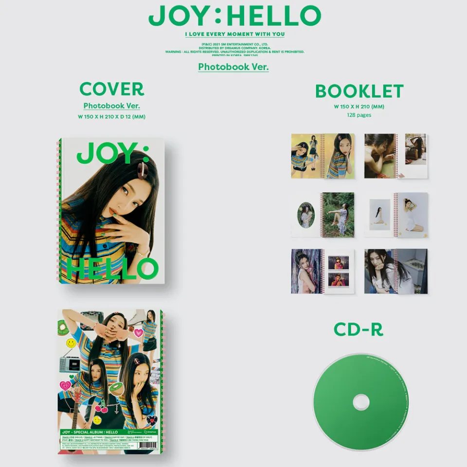 JOY (Red Velvet) - Special album HELLO (Photo Book Ver.) + Folded