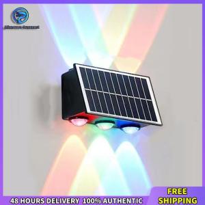 LED Solar Wall Lamps Rust Proof Outdoor Spot Light Wear Resist Solar Powered Fence Lights for Decorating Garden Fences