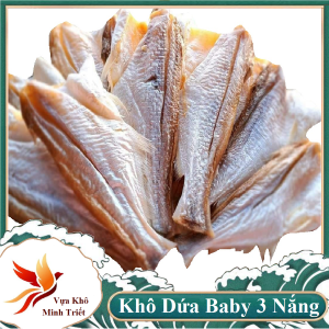 Khô Cá Dứa Nhí Tự Nhiên - KHÔ CÁ DỨA  loại 3 nắng MINH TRIẾT CẦN GIỜ- Thịt Ngọt Dai Chắc Thơm Ngon Hàng Chuẩn Thiên Nhiên- Vựa Khô Minh Triết