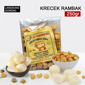 Krecek rambak dadu 250 gram krupuk kulit sapi asli instan langsung di goreng tanpa dijemur