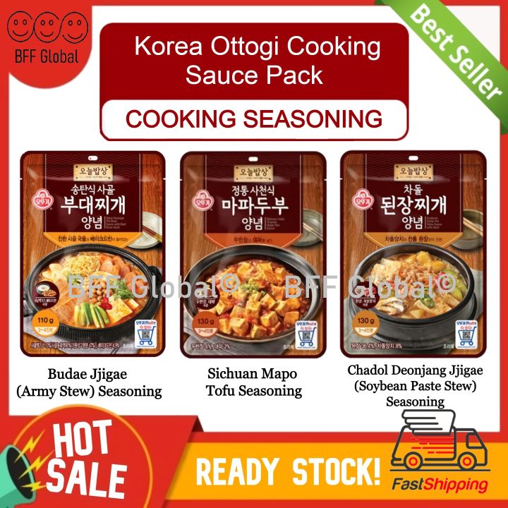 Korea Ottogi Budae Jjigae Army Stew/Sichuan Mapo Tofu/Chadol Deonjang ...