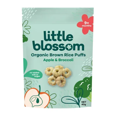 Little Blossom Organic Baby Puffs - Apple Broccoli