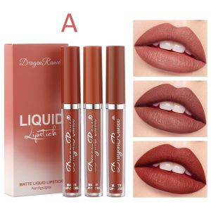 Dragon Ranee Matte Liquid Lipstick Set 3pcs Gift Set Gincu Wanita