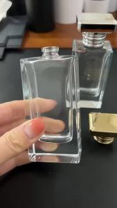 8pcs 100ml Empty Premium Perfume Bottle Clear Glass Spray Bottle Crimp Nick Perfume Bottle Empty Container Packing
