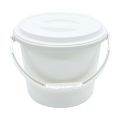 กล่องใส่ข้าวสารทรงกลมพร้อมฝาปิด KASSA HOME รุ่น JCJ-2052 ขนาด 6 กก. สีขาว. 