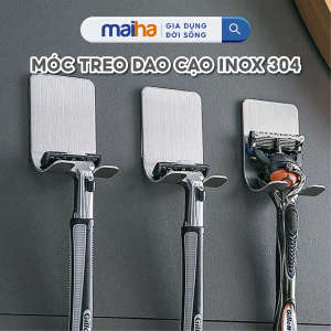 Móc Dán Tường Treo Dao Cạo Râu Móc Inox Treo Đồ Đa Năng Dán Tường Sử Dụng Nhanh Gọn Tiện Lợi