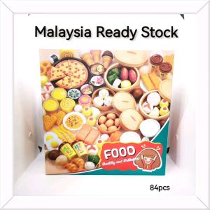 Childrens Simulation Food Toy Gift Set Pretend Play Cooking toy Set Makanan Mainan