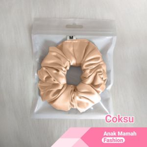 SCRUNCHIE HIJAB IKAT RAMBUT KOREA SATIN VELVET - Ukuran M