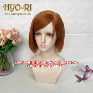 READY STOK - WIG NOBARA KUGISAKI WIG KUGISAKI NOBARA WIG COSPLAY ANIME JUJUTSU KAISEN WIG WANITA LURUS PENDEK PONI SAMPING PIRANG