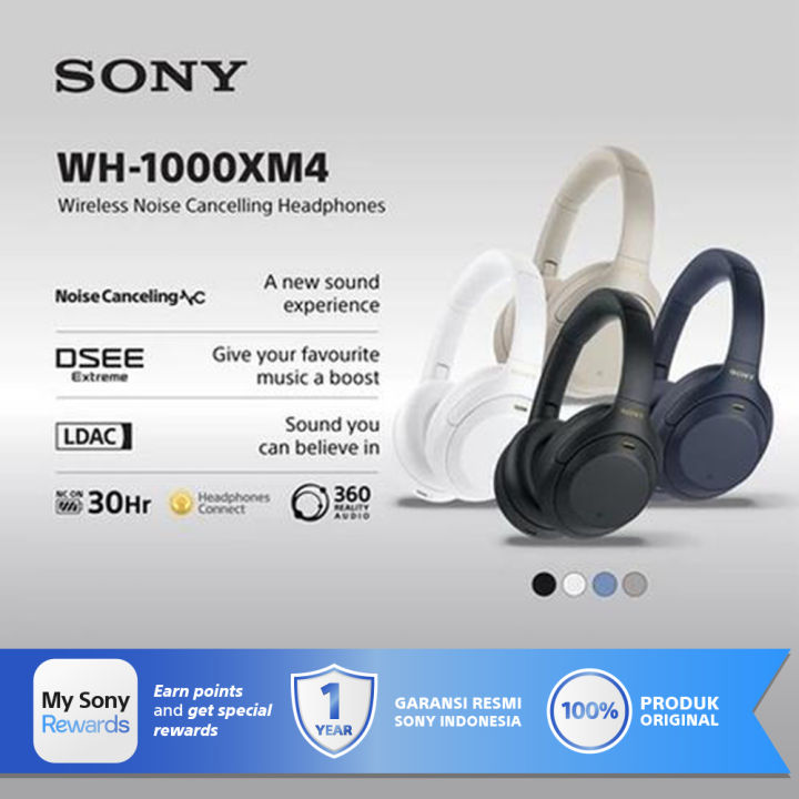 SONY WH-1000XM4 Wireless Noise Canceling Headphones WH 1000XM4