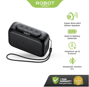 ROBOT Speaker Bluetooth 5.0 Mini Portable Support Micro SD & USB RB110 - Garansi Resmi 1 Tahun