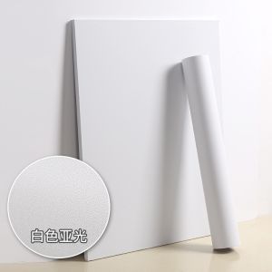 Matte White Waterproof Cabinet sticker Wallpaper Sticker Wall Stickers Covering Peel and Stick Refurbish Old Furniture Self adhesive Kertas Dinding Sticker Kabinet Sticker Meja Memperbaharui Perabot Lama